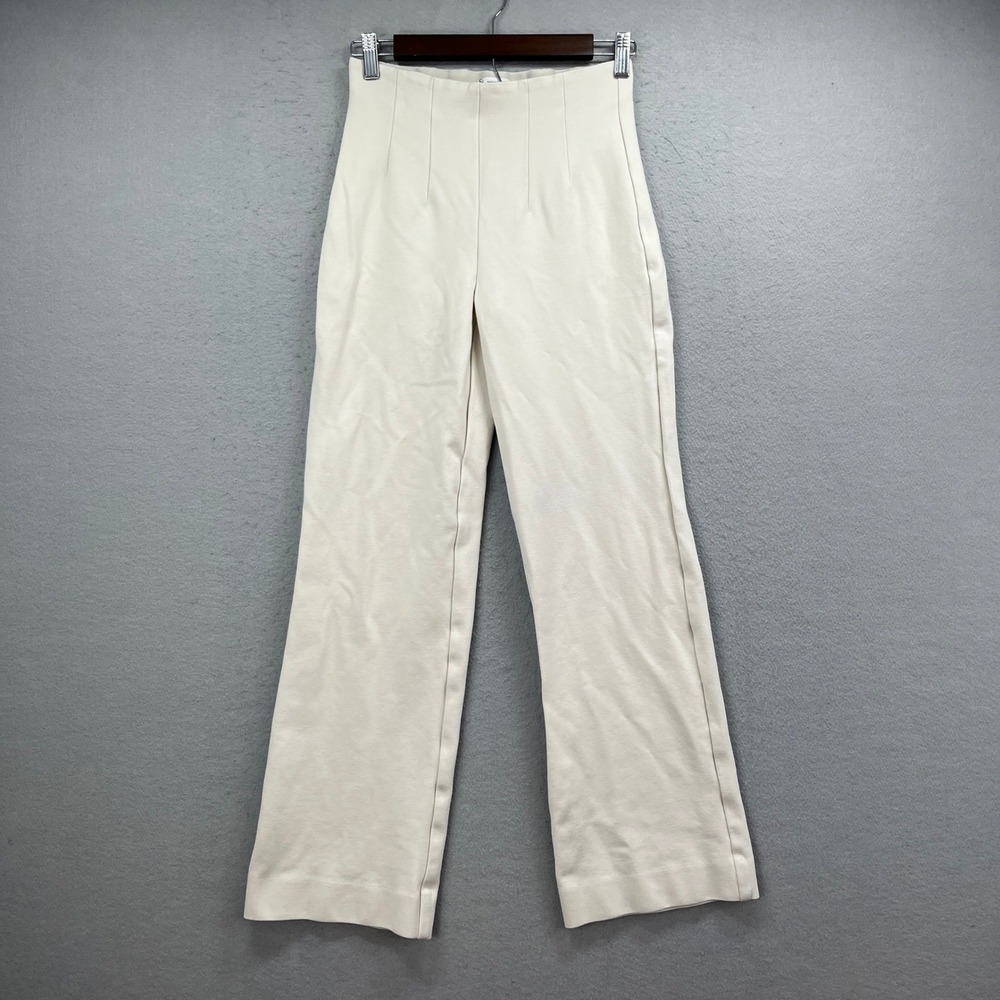 Banana Republic Pants Womens XS Ivory Ponte Ultra High Rise Straight Workwear